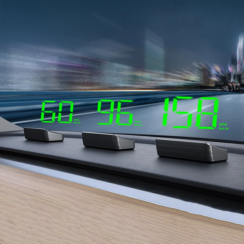 

Universal Car HUD Speedometer KM/H GPS Head Up Display Digital Speed Meter For Vehicles Auto Electronics Accessories