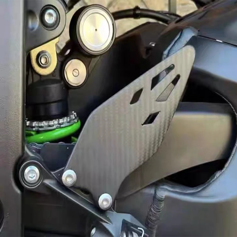 For KAWASAKI ZX6R ZX 6R 636 2019-2023 2024 Rear Foot Heel Guards Motorcycle Accessories Footrest Wings Protector