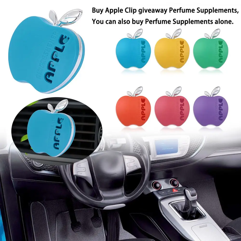 fragrance Solid Clips Essential Oil Cute Apple Car Perfume Supplements Vent Folder Air freshener