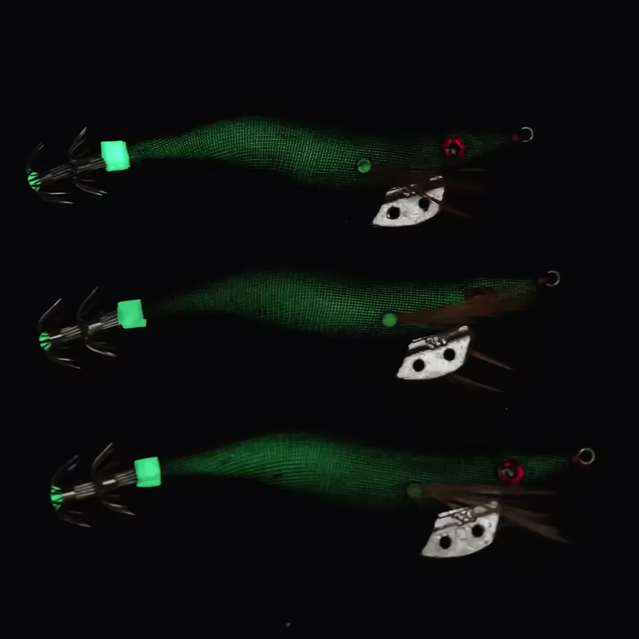 4 Stück/Set 11,5 cm Garnelenköder Meeresfischerei Garnelen-Lockköder Tintenfisch-Jig-Haken Salzwasser-Oktopus-Köder Tintenfisch-Angelzubehör – Detail 3