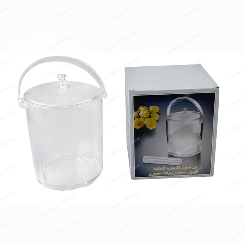 Internet Celebrity Ice BUcket with Lid Ice Bucket Household Cola Beer BucKet Transparent High Value Portable Red Wine BuckeT