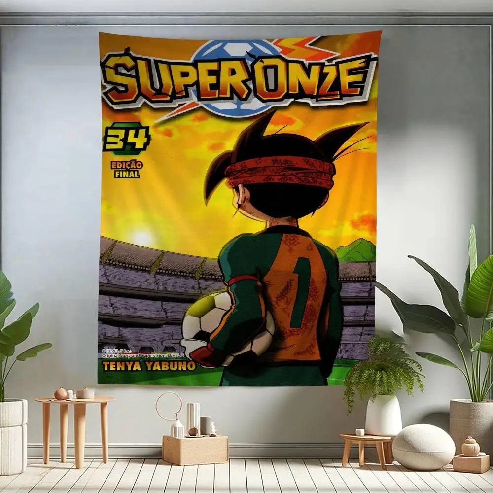 Inazuma Eleven Anime Anime Tapestry Hippie Flower Wall Carpets Dorm Decor Wall Hanging Home Decor