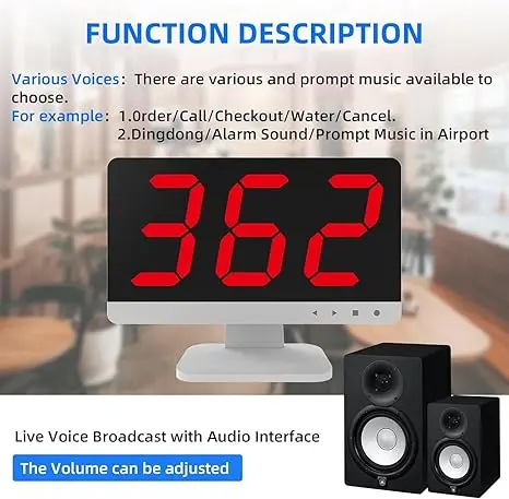 Wireless Calling System 10 Alert Emergency Wait Call Button Pager Elderly Display Receiver Clinic Restaurant Nurses Station