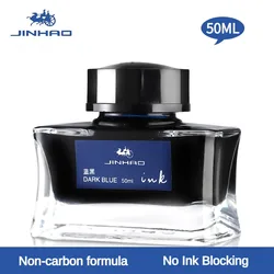 JINHAO-tinta embotellada de vidrio de varios colores, pluma estilográfica, Cartucho de recarga, escritura escolar, suministros de oficina, papelería, 50ml/30ml