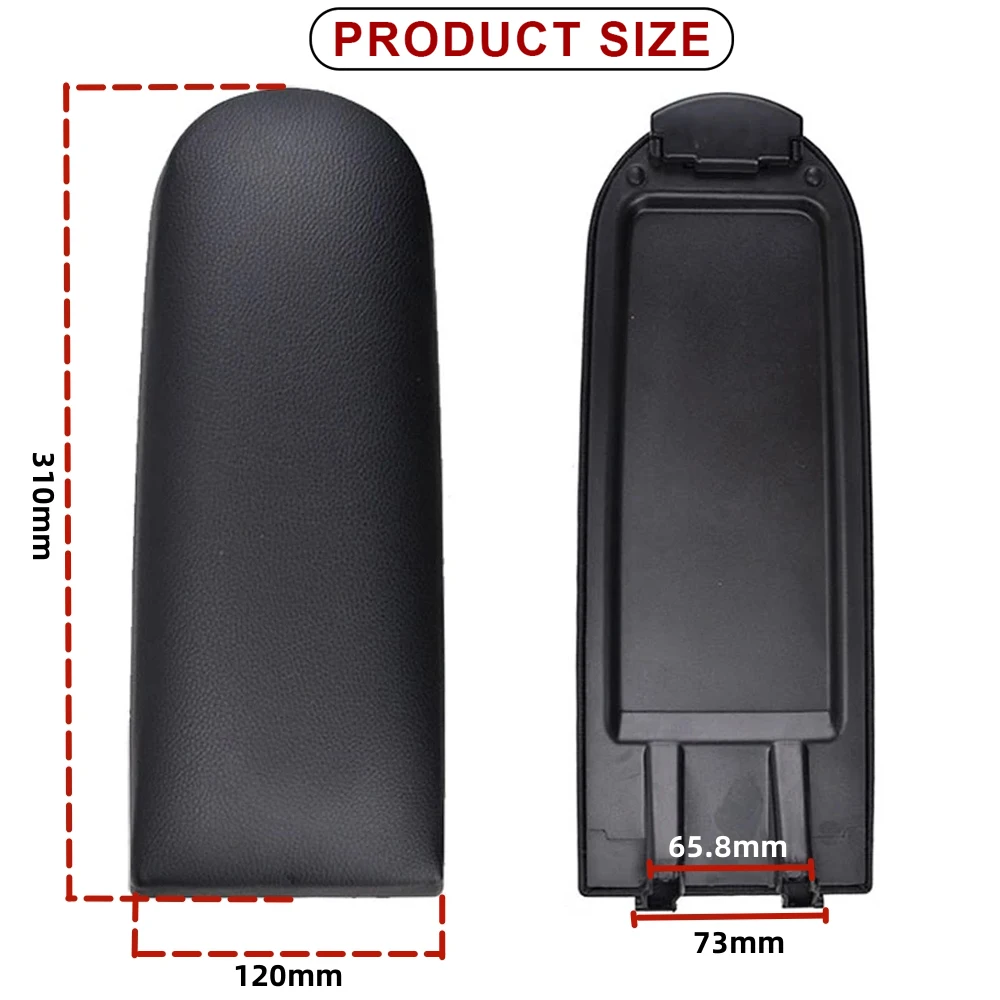 Leather For VW Jetta Golf 4 MK4 BORA Passat B5 Beetle Polo 6R 9N Car Armrest Latch Lid Center Console Cover Protector Cap Case