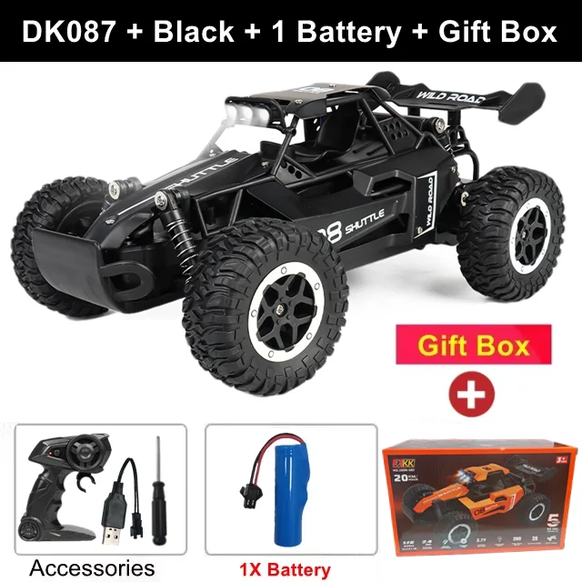 Afstandsbediening Auto RC Drift Racing 1:16 Voertuig Off Road Legering 2.4G Radio Hoge Snelheid Vrachtwagens Met LED Licht Klimmen Gift Kid Speelgoed