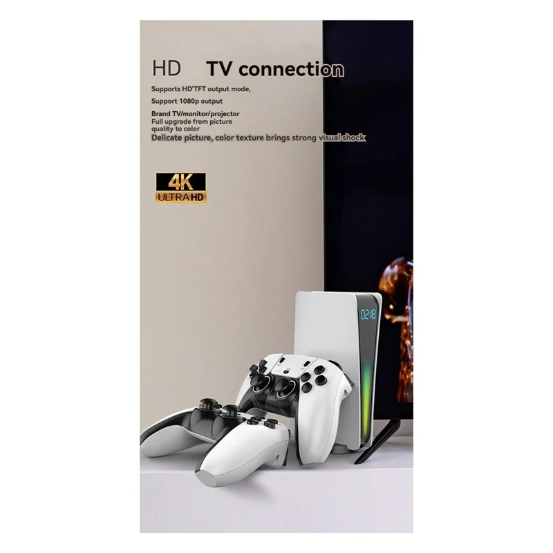 

AT82-Wireless Gaming Controller Kit 2 Players Handheld Game Console TV Game Controller For PSP 10 Emulators