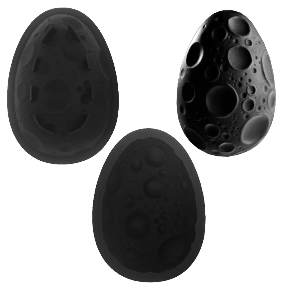 3D Moon Egg Mousse Cake Mold Egg-shaped Chocolate Dessert Silicone Mold French Pastry Baking Mold
