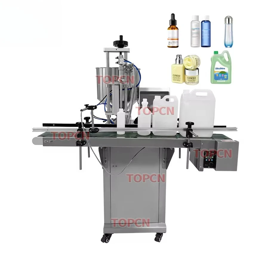 Automatic Desktop Single Diving Head 2000BPH Automatic Servo Gear Pump Filling Machine Manufacturing Plant