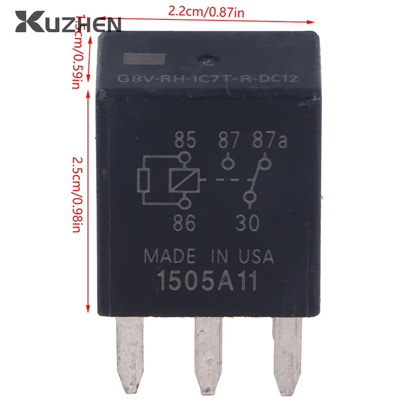 G8V-RH-1C7T-R-DC12 G8VRH1C7TRDC12 12V Automotive Relay SPDT 35A 12VDC 5Pins