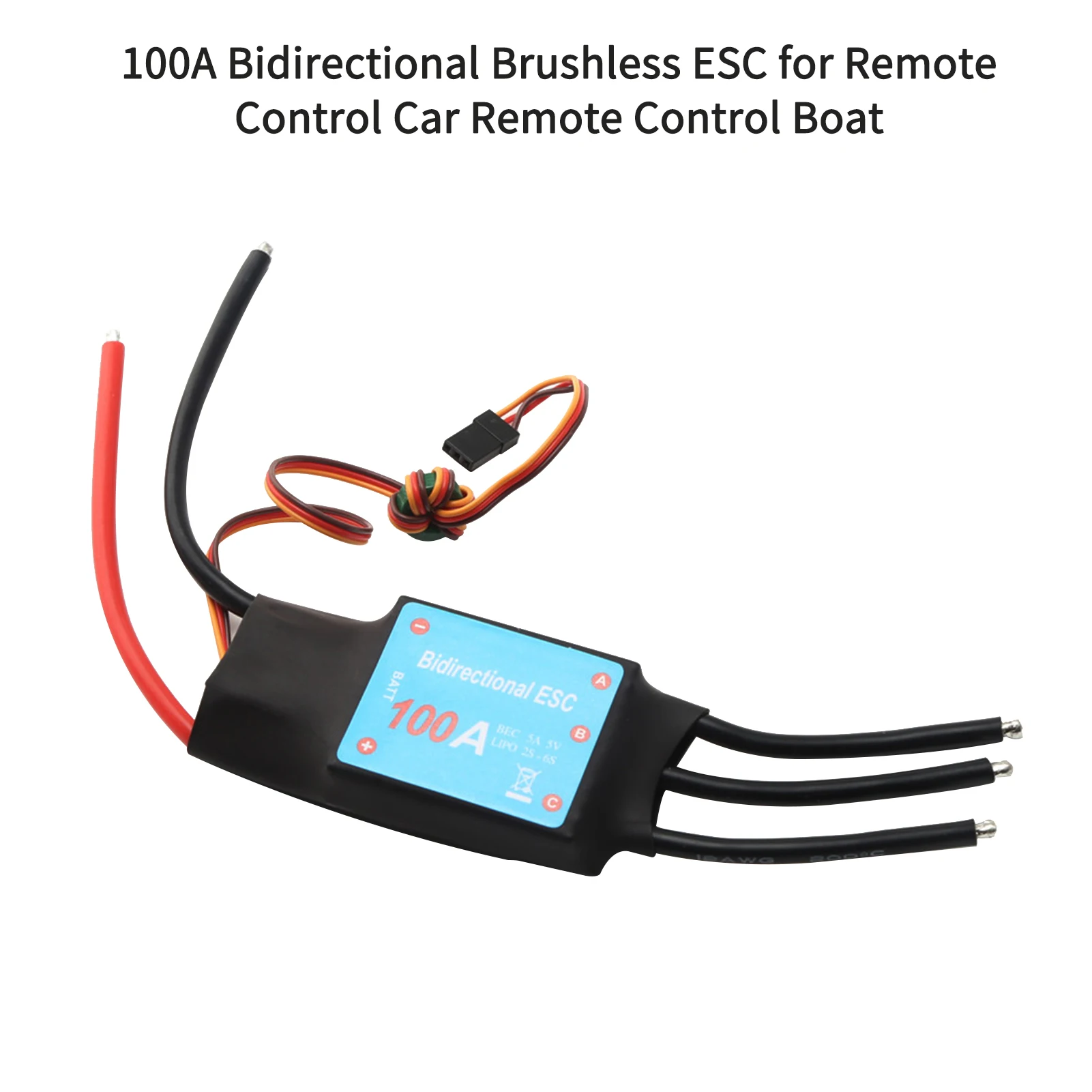 100A Bidirectional Brushless ESC for Remote Control Car Remote Control Boat ESC 200A Bidirectional Brushless ESC