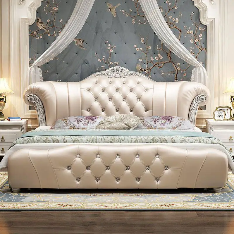 European Sheet Double Bed Base Upholstered Headboards Monster Double Bed Bases Single Camas De Dormitorio Furniture