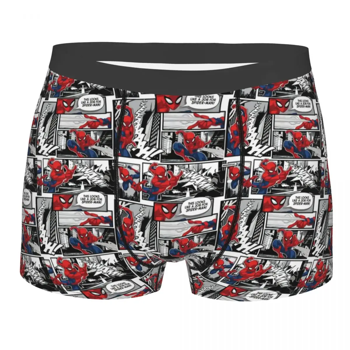 Custom Spider Man Collage Underwear Male Printed Customized Boxer Shorts Panties Briefs Soft Underpants