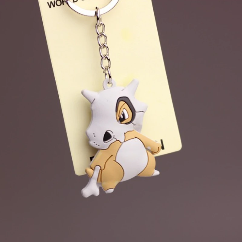 PVC製アニメポケモンキーホルダー、両面ポケットモンスターキーリング、ピカチュウフィギュアキーチェーン、キュートな飾りキーホルダー、ギフト