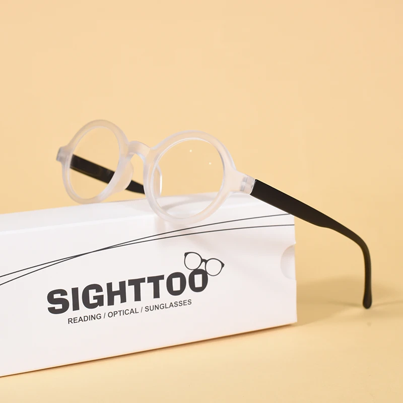 Round Reading Glasses Spring Hinge Readers Men Women Glasses for Reading+150+250+350