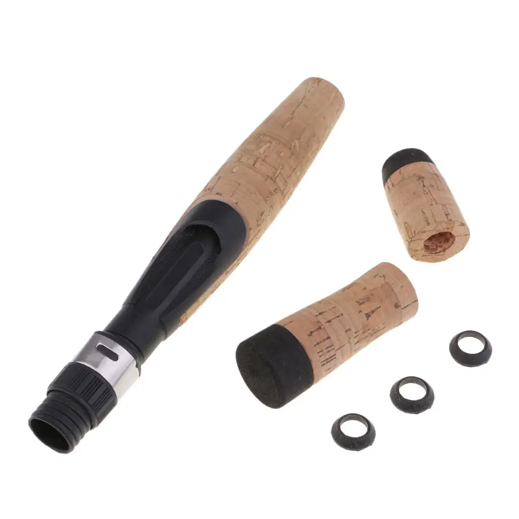 Fishing Rod Cork Handle Replacement Composite Grip Reel Seat Kit for Repair and Custom Build