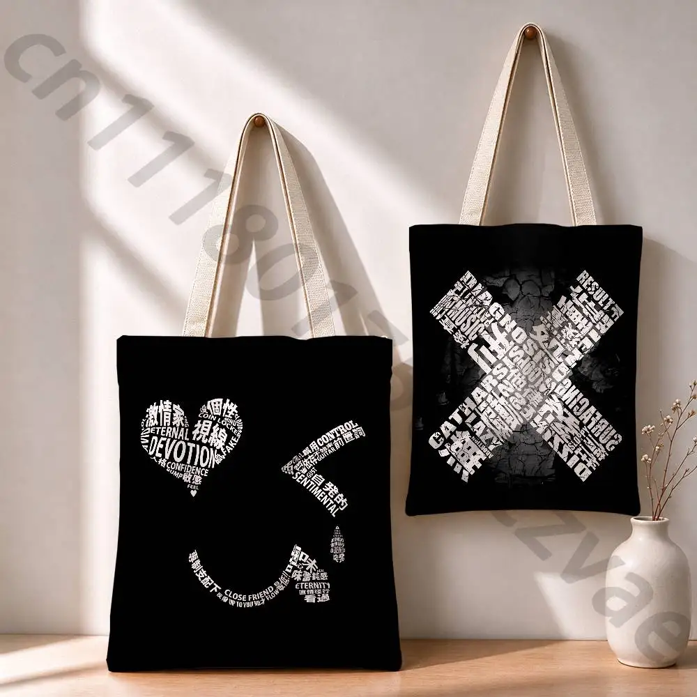 I Love Maretu Reusable Fashionable Backpack Multifunctional Handbag Canvas Shopping Bag