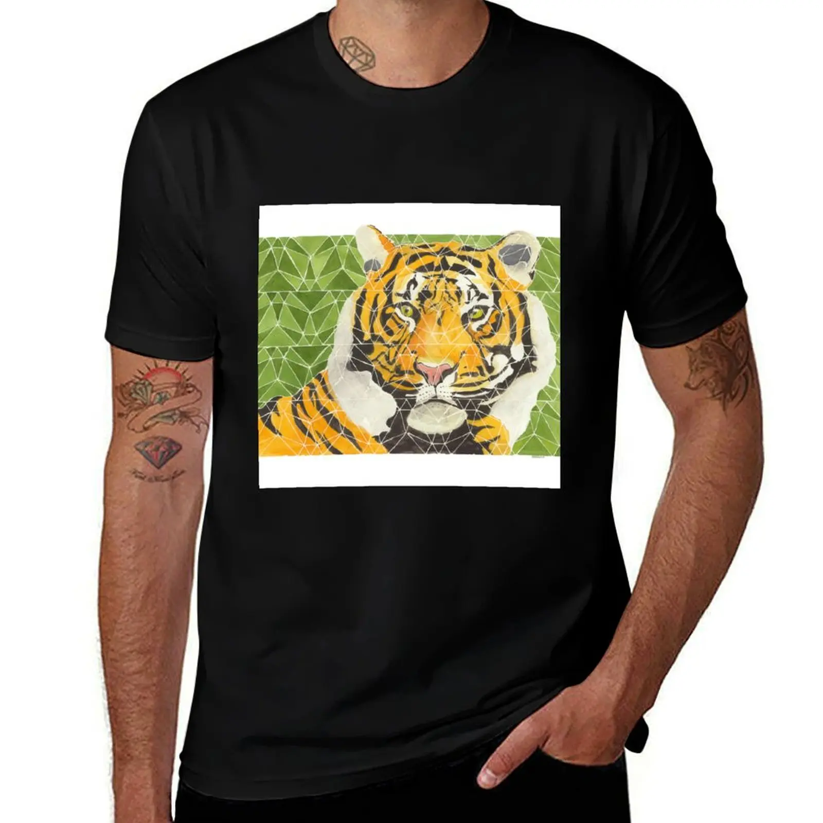

Tiger Tiger T-Shirt Non-Shrink Basic Cotton T-Shirt