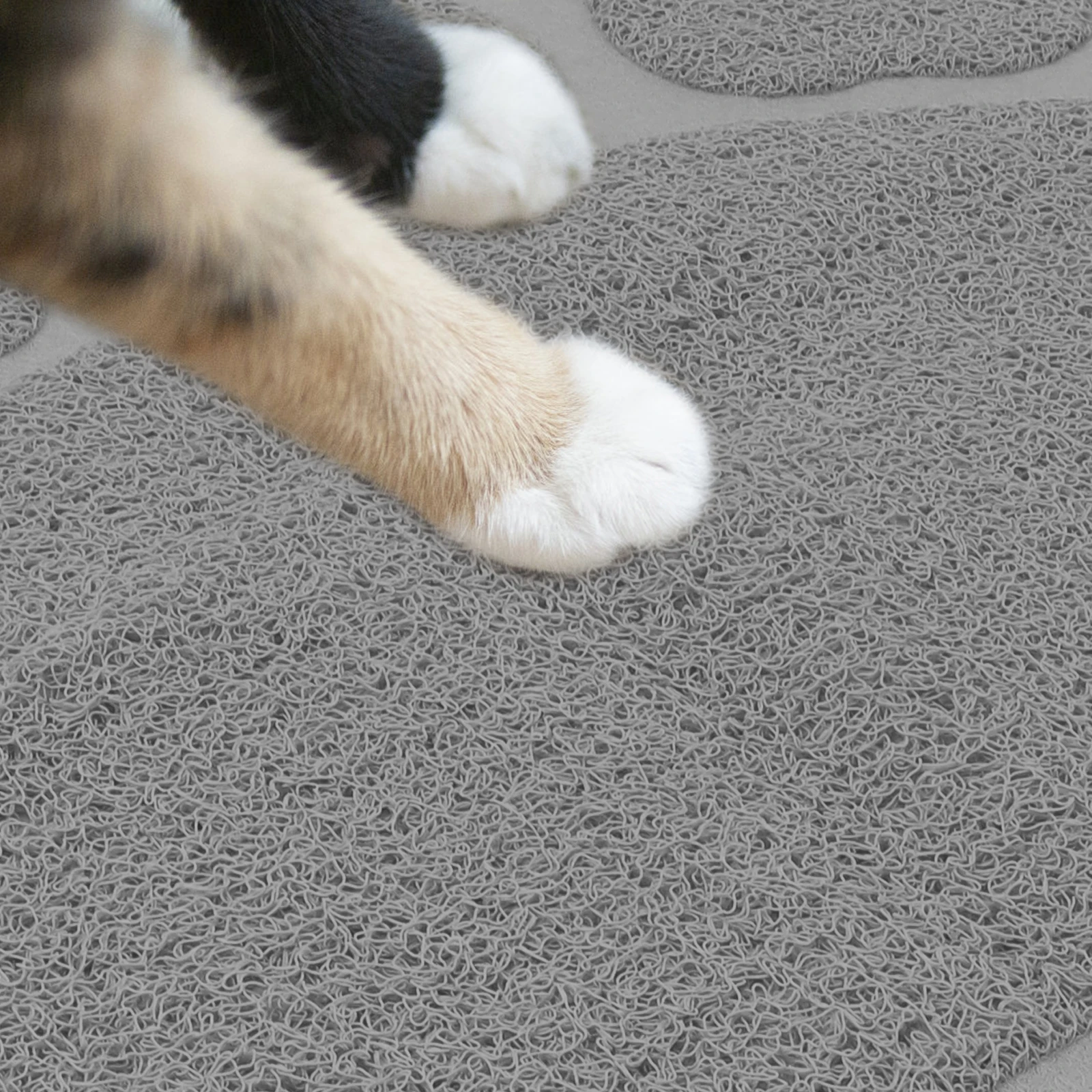 

Cat Litter Mat Paw Shaped Non Slip Large Waterproof Debris Catcher For Floor Protection Pet Feeding Bowl Tray Indoor Mat