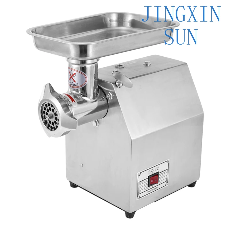 12 Stainless Steel Electric Meat Mincer for Kitchen Appliances with 3-Way Steel Pipe CE Certified for Home Use Food Processor