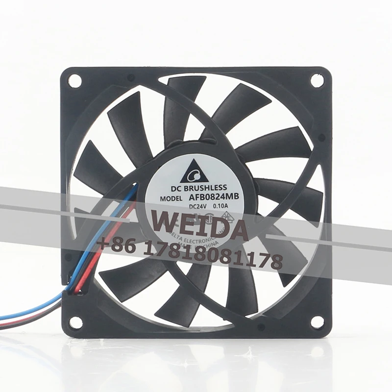 

Original Delta 24V 0.10A AC EC 8015 high air volume 8CM three-wire inverter Mute AFB0824MB cooling fan