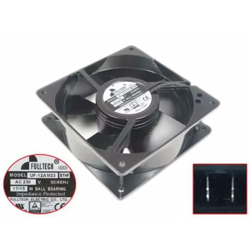 FULLTECH UF-12AM23 BTHF AC 230V 17W 120x120x38mm Server Cooling Fan