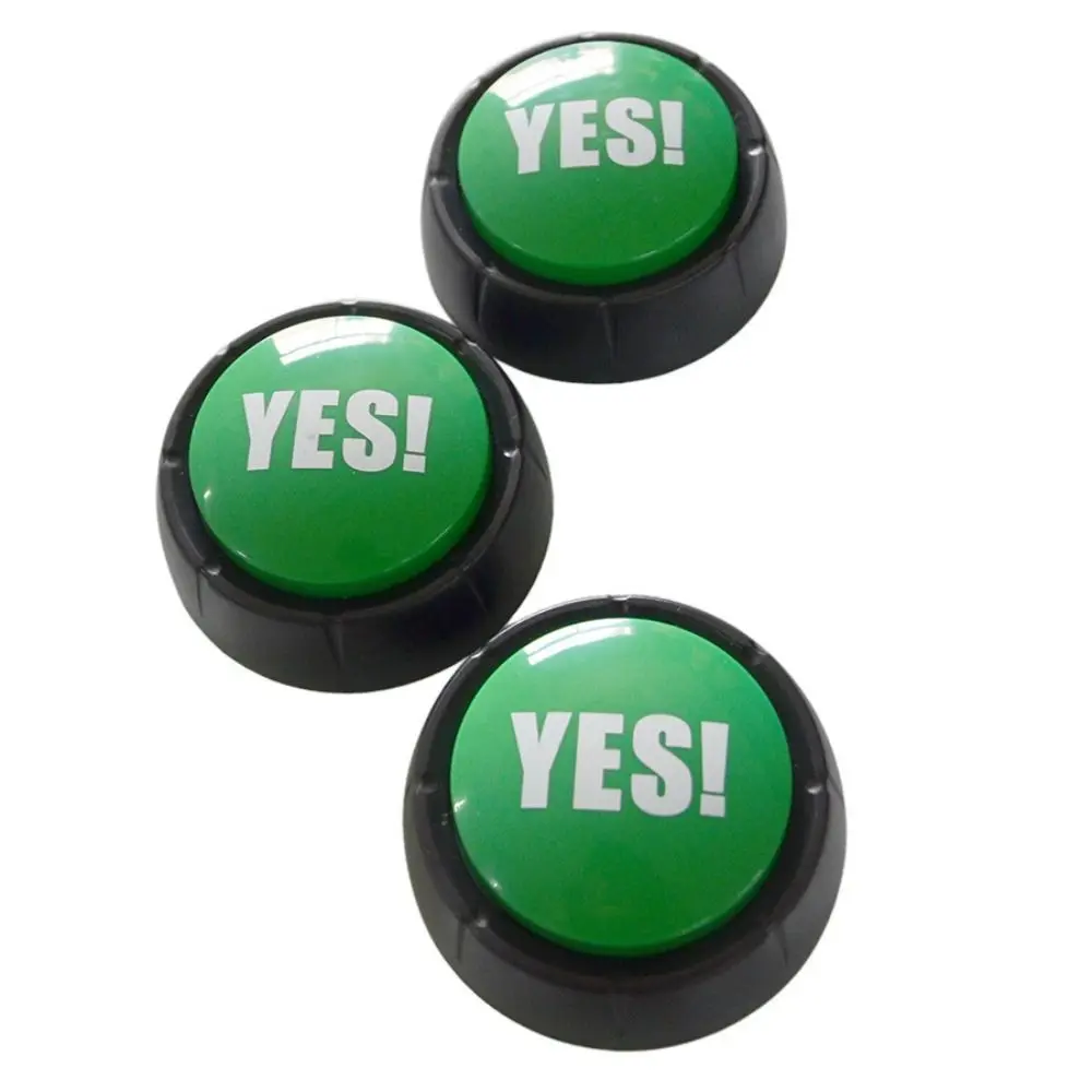 Answer Button Yes No Buttons Funny Interactive Communication Sound Button Prop for Classroom Dog Talking Maybe Sorry Button