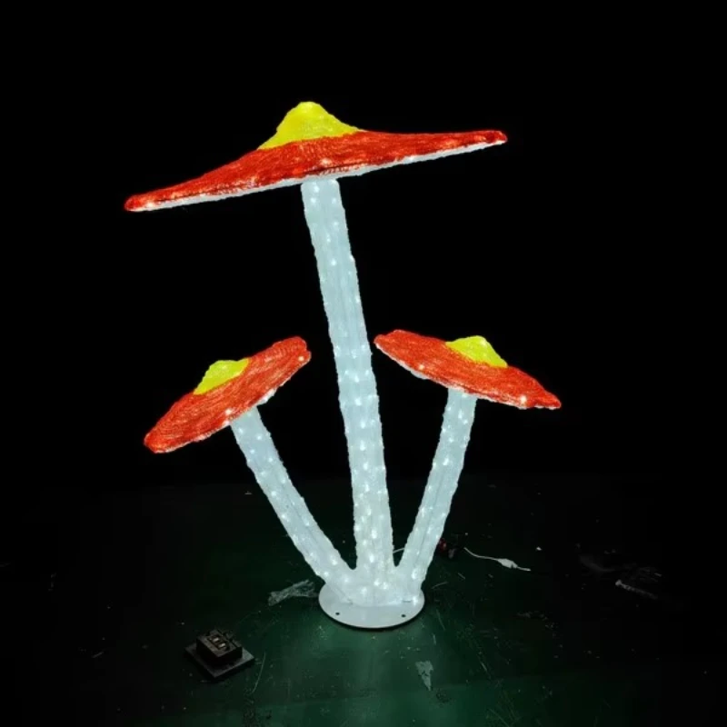 

Decorative Lighting Outdoor Waterproof Mushroom Decorative Night Theme Light 3D Custom Mushroom Decorative Theme Light