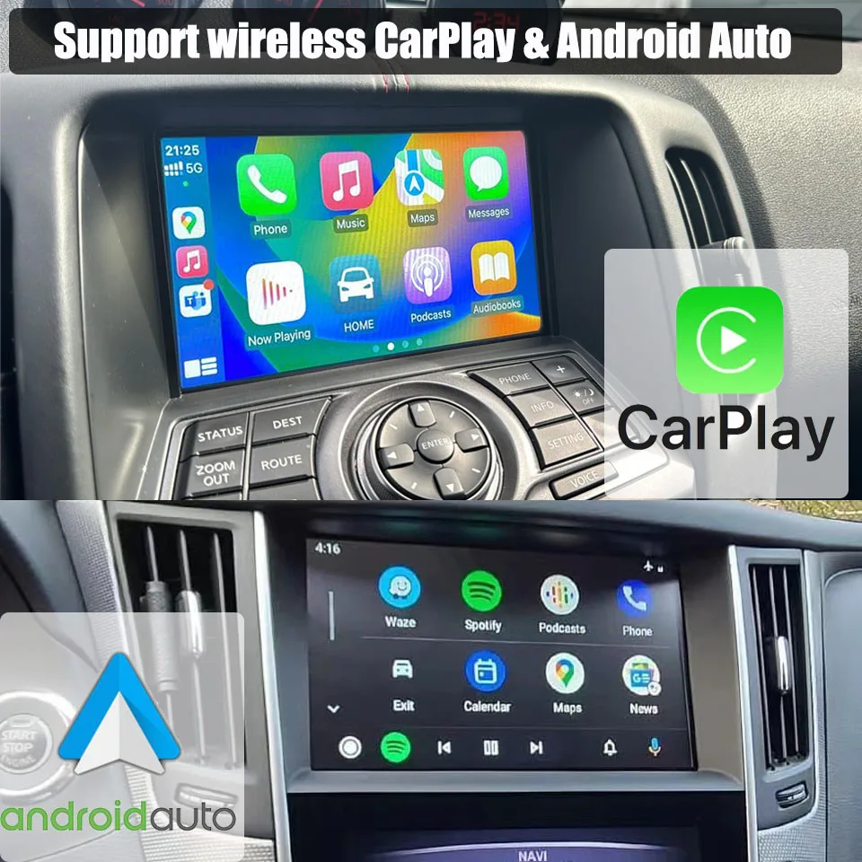 Car OEM Apple CarPlay For Infiniti G37 2011 2012 2013 G35 Q70 EX GX Wireless Android Auto Integration Phone Mirror Unit