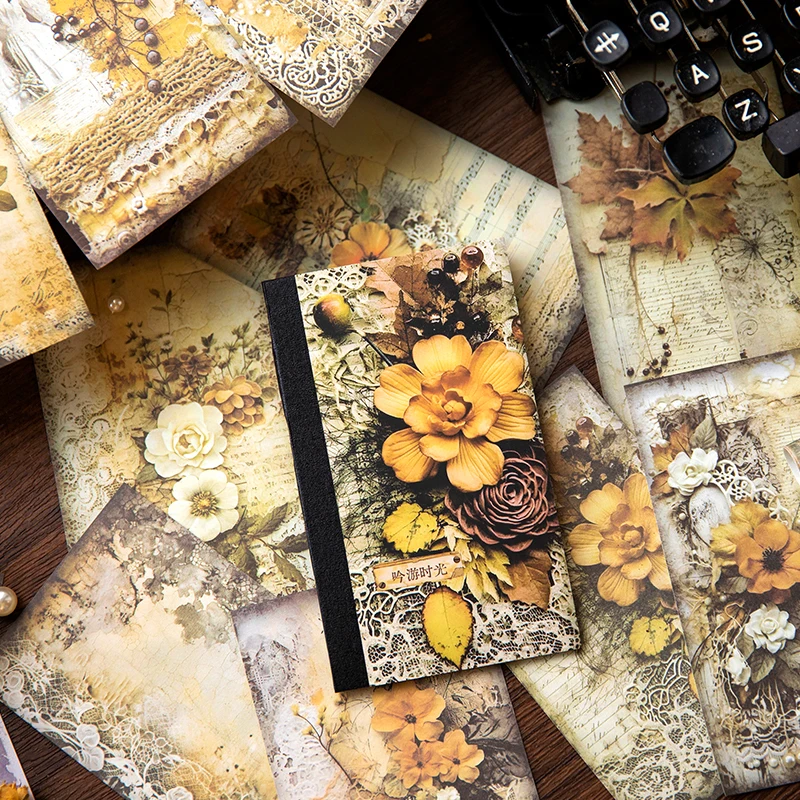 40 PCs Vintage Material Paper Decorative Scrapbooking Diary Album Craft Background Paper DIY Junk Journal Supplies
