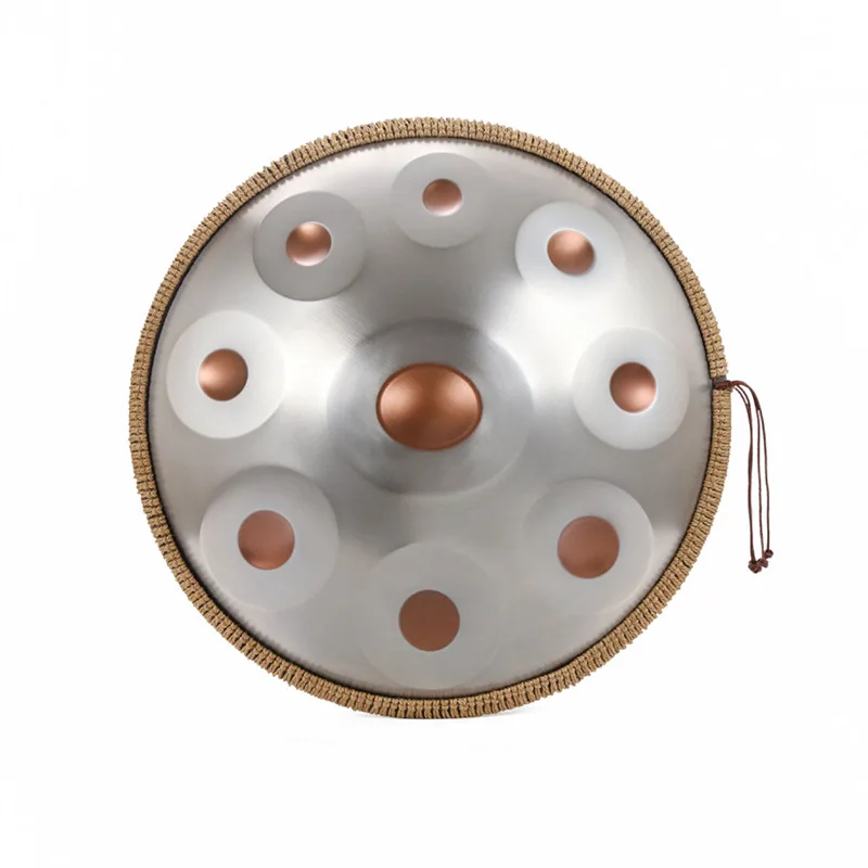 Professional Grade 18-Inch Handpan Drum with 9 Tones & 440Hz Beginner's Healing Percussion Instrument with G Key