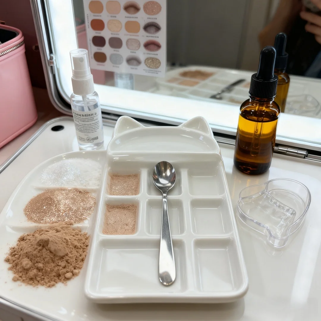 Cute Cat Shape Ceramic Watercolor Palette Multi-grid Pigment Tray Easy To Clean Watercolor/goupa Painting Art Supplies - Image 5