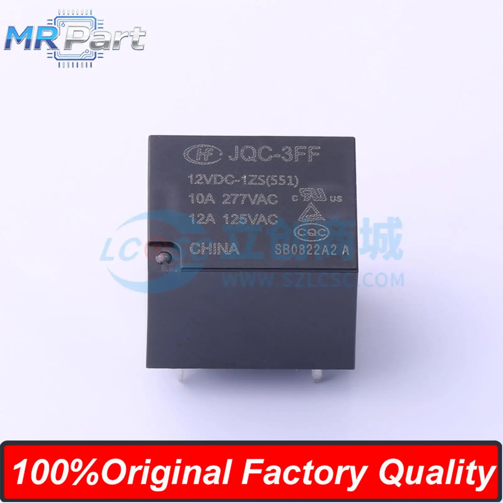 5 Pieces JQC-3FF 12VDC-1ZS (551) Ultra-small High Power 12V Relay Single Pole Double Throw JQC-3FF/012-1ZS (551) 5 Pins