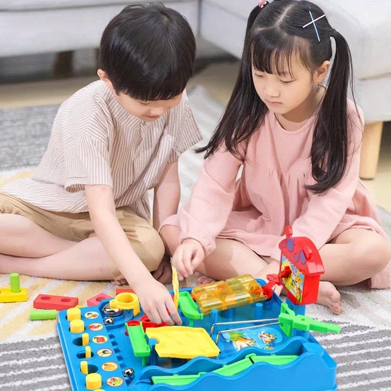 

Water Park Ball Maze Screwball Scramble Toy Maze Table Game,Water Paradise Adventure of Bebe Intellectual Desktop Game for Kids