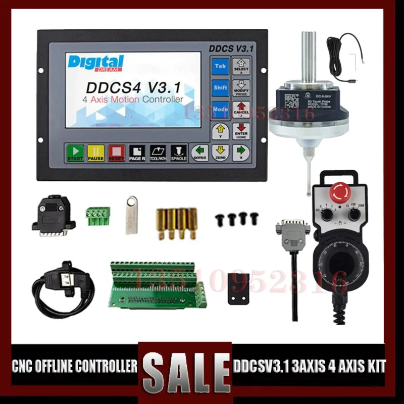 Ddcsv3.1Cnc Controller Kit G Code 3- 4-Axis Offline Control For Engraving And Milling Machine  Mpg Handwheel  3D Side Head