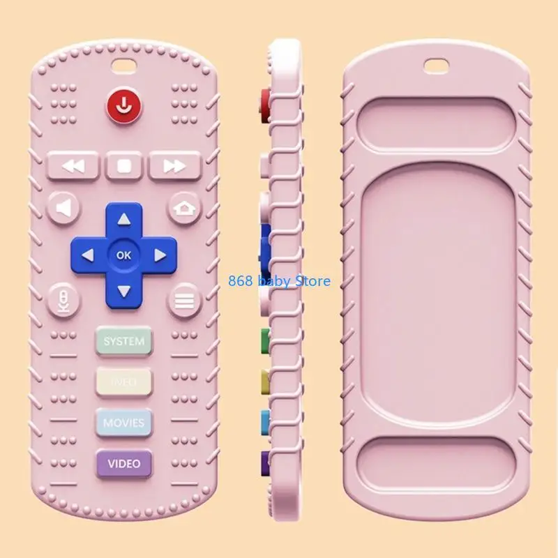 

29EE Remote Control Teething Toy Chew for Girls&Boys Teether Educational