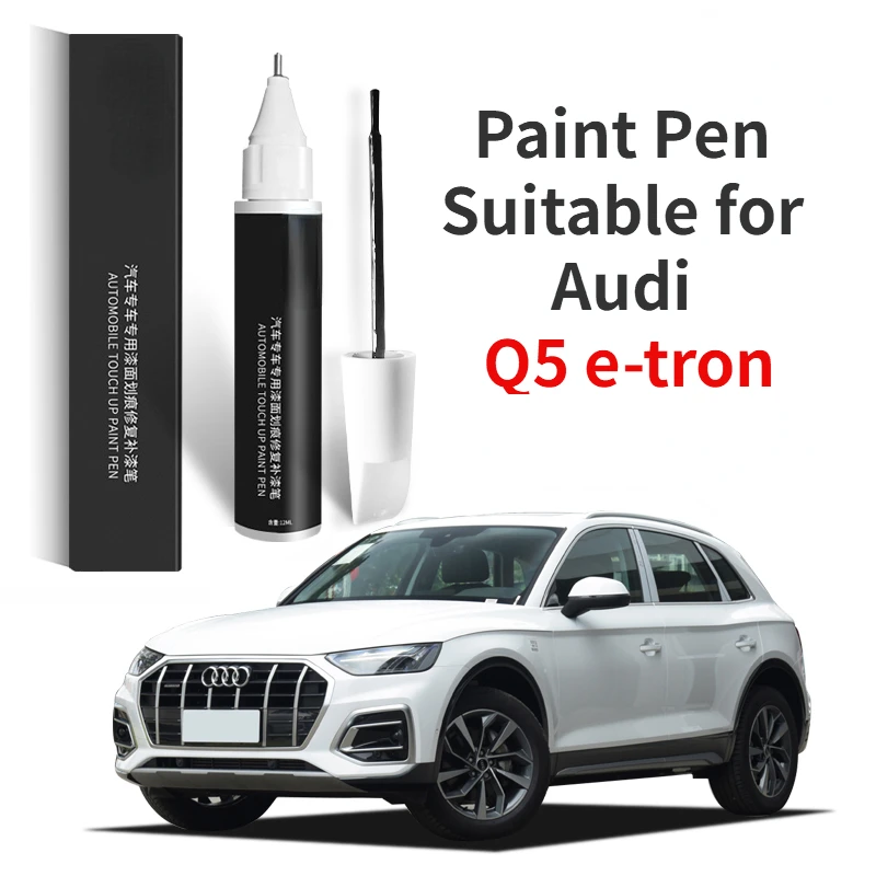 Paint Pen Suitable for Audi Q5 e-tron Q5L Paint Fixer Legend Black Ibis White Sky Cloud Gray Car Supplies Original Car Paint