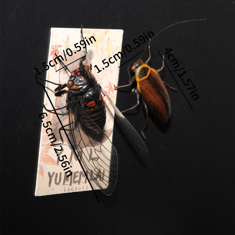 1/2 Piece/Set, Refrigerator Magnets, 3D Stereo Refrigerator Magnets, Simulated Insects, Simulated Cockroaches, Simulated Cicadas, Magnets, Decorative Magnets, Funny Magnets, Garden Decorations