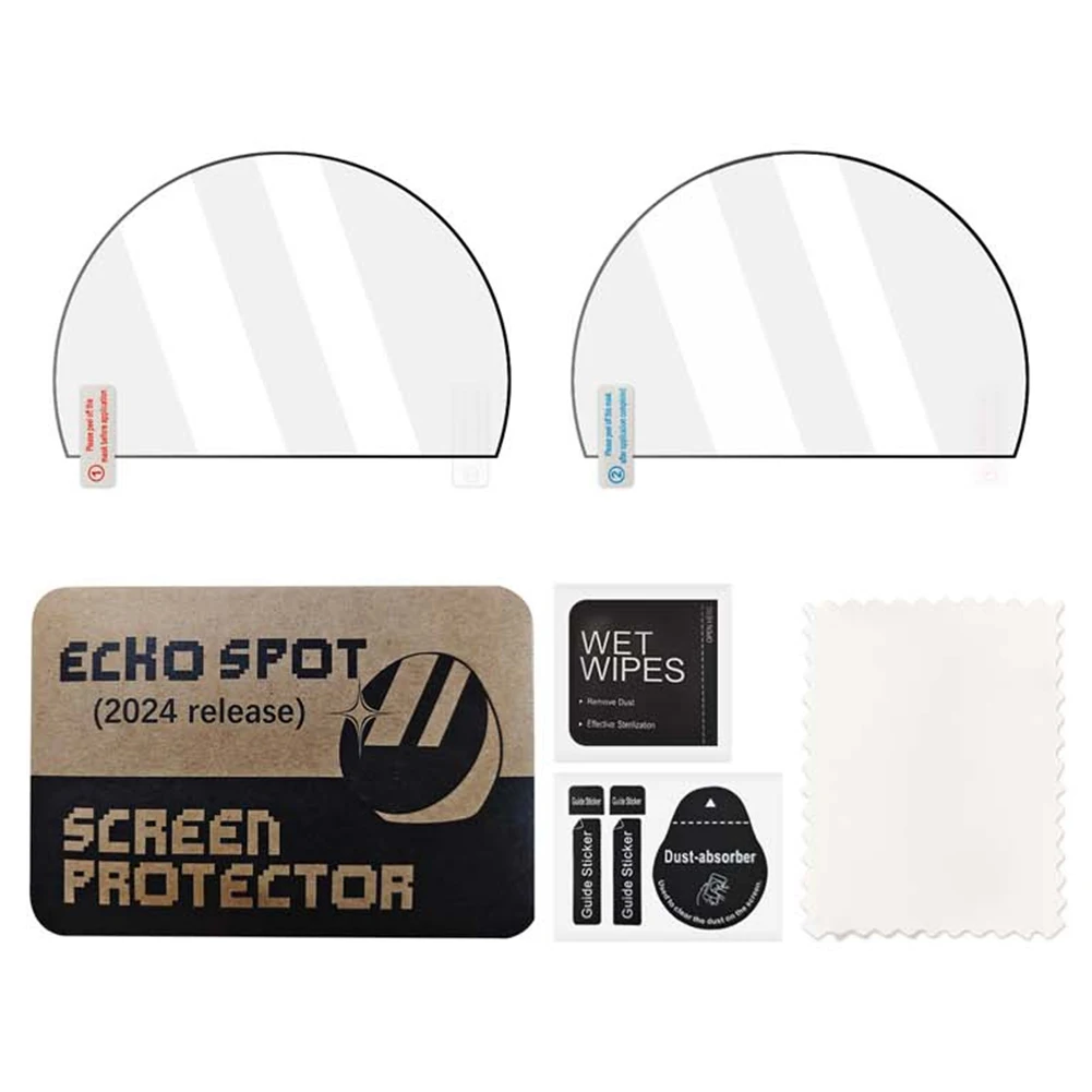 2 PCS HD Screen Protector Anti-Scrach Clear Protective Film Screen Protective Film for Echo Spot (2024 Release)