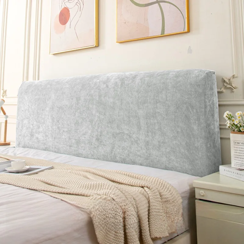 High-End Cream Style Bed Head Cover Dustproof -Resistant Full Wrap Wood Bed Head Protection Cover New 2026 Model