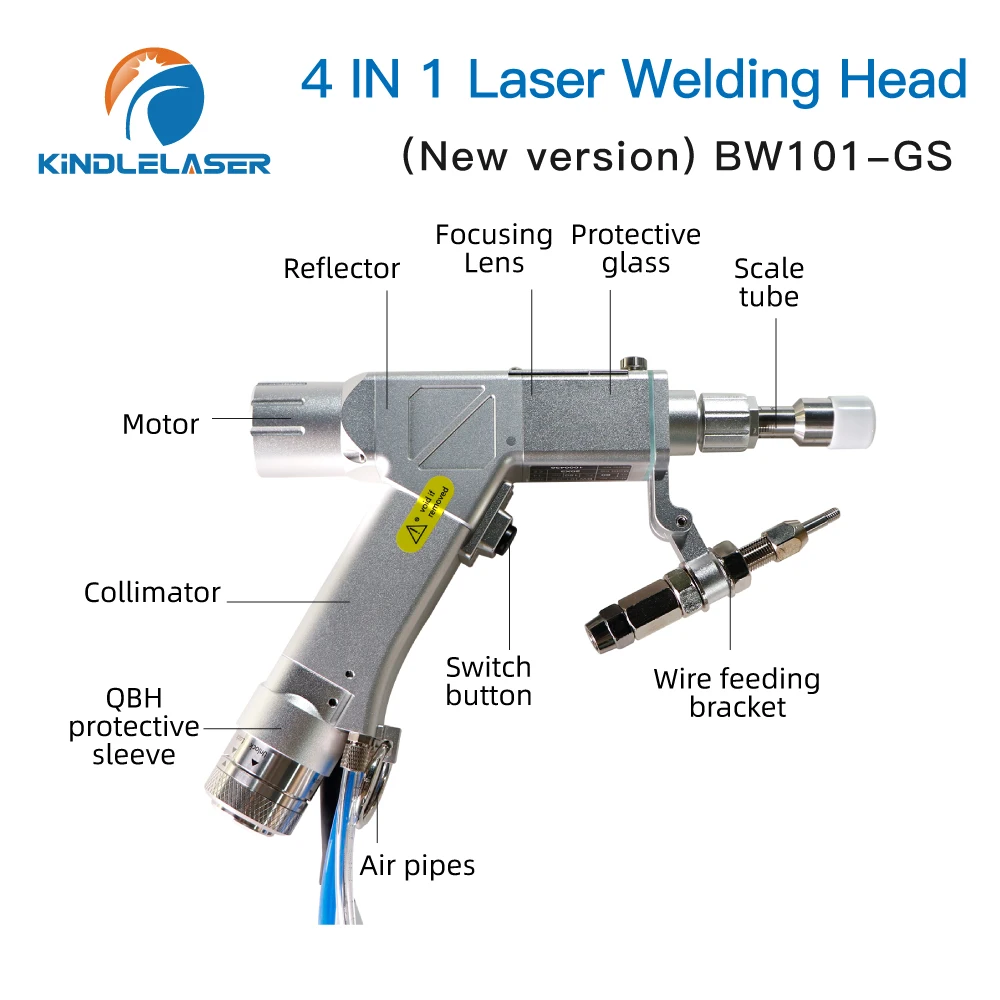 Easy to Operate 4-in-1 Handheld Welding Head Raytools BW101GS Laser Welding System Set for Fiber Laser Welding Machine 3000W
