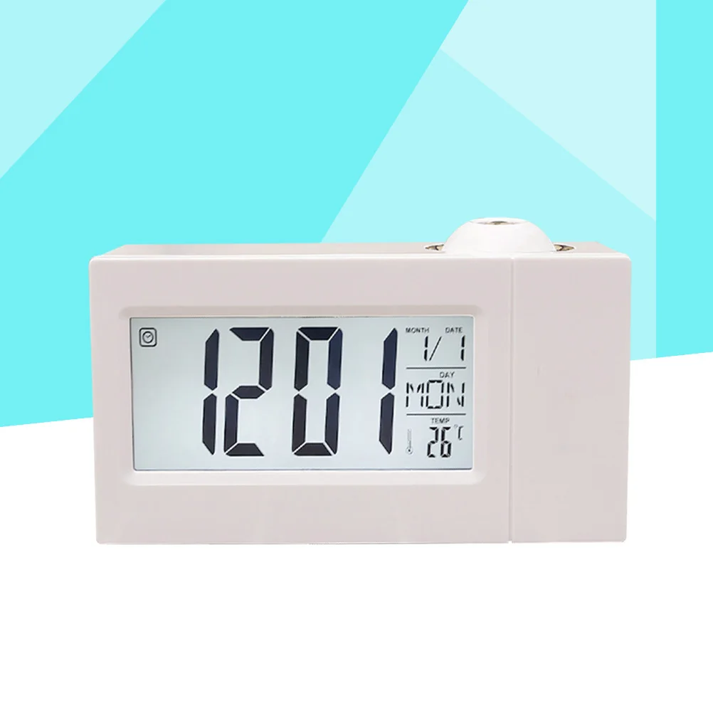 

Projection Alarm Clock Digital Clocks for Bedrooms Projecting Modern Voice Control