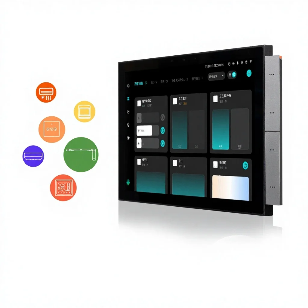 Smart Home 10inch Central Control Screen with App Remote Control and Built-in Zigbee Gateway