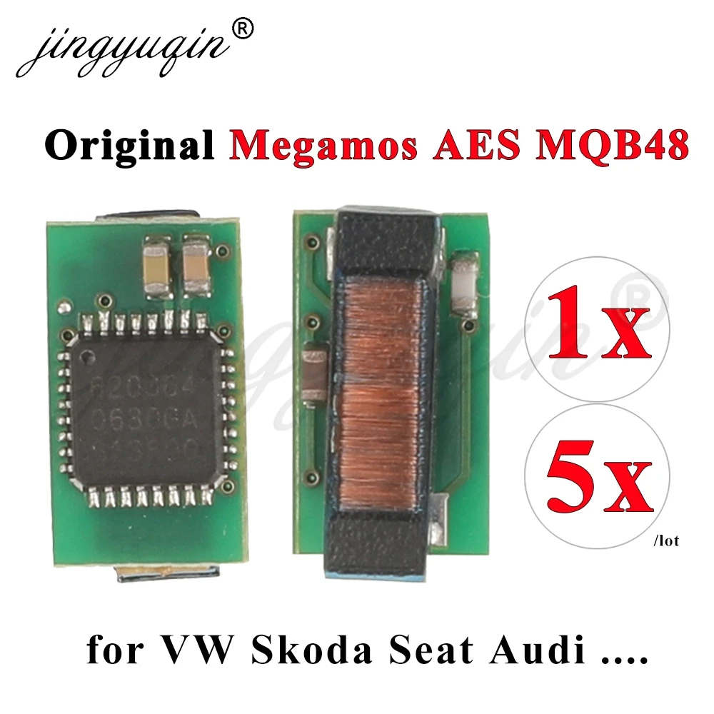 1/5pcs MQB48 Megamos AES MQB 48 Remote Car Key Anti-Theft Electronic Transponder Chip for Fiat 500X Jeep Renegade VW Golf Audi