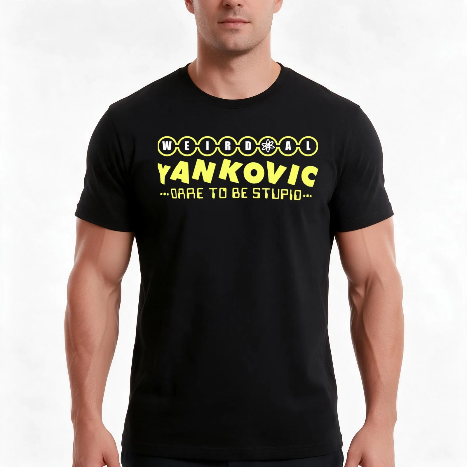 Weird Al Arts Yankovic - Dare To Be Stupid T-Shirt, Summer Casual Cotton Tee, Oversized Streetwear Tops, Vintage Graphic Print