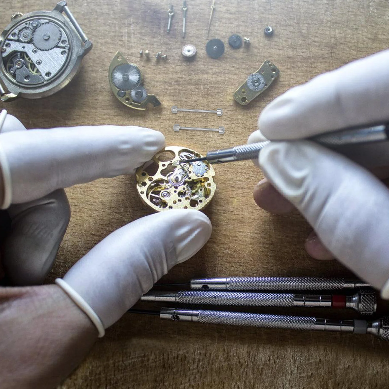 2 Stuks Horloge Buis 20Mm Binnendiameter Staal Kleur Multifunctionele Link Staaf Voor Horlogebanden En Sluitingen eenvoudige Installatie