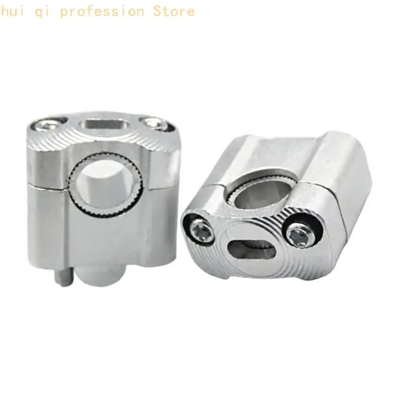 Motorrad-Lenker-Montageklemmenpaar, gezahnter Hebeblock aus bearbeitetem Aluminium mit zwei Schrauben für 7/8 Zoll bis 1-1/8 – Detail 2