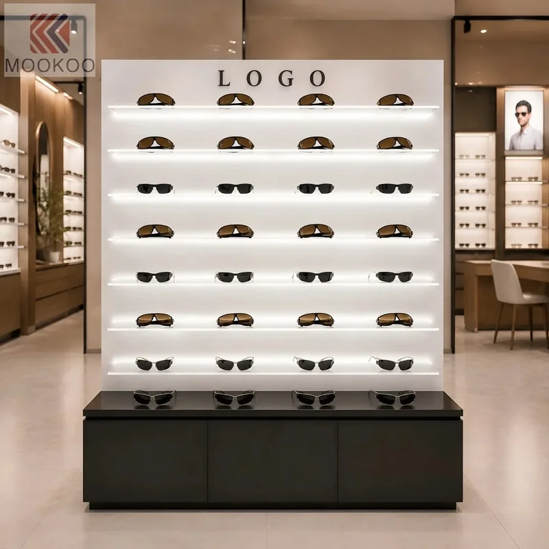custom.Sunglasses Display Island Eyewear Retail showcase Optical Shop Display Cabinet Eyeglass Frame Display Rack
