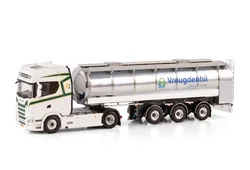 Alloy Model Toy WSI 1:50 Scale SCA-NIA S 4X2 Tag Axle Truck Tractor Tank Transporter Truck Vehicle Diecast Toy Model 01-4300