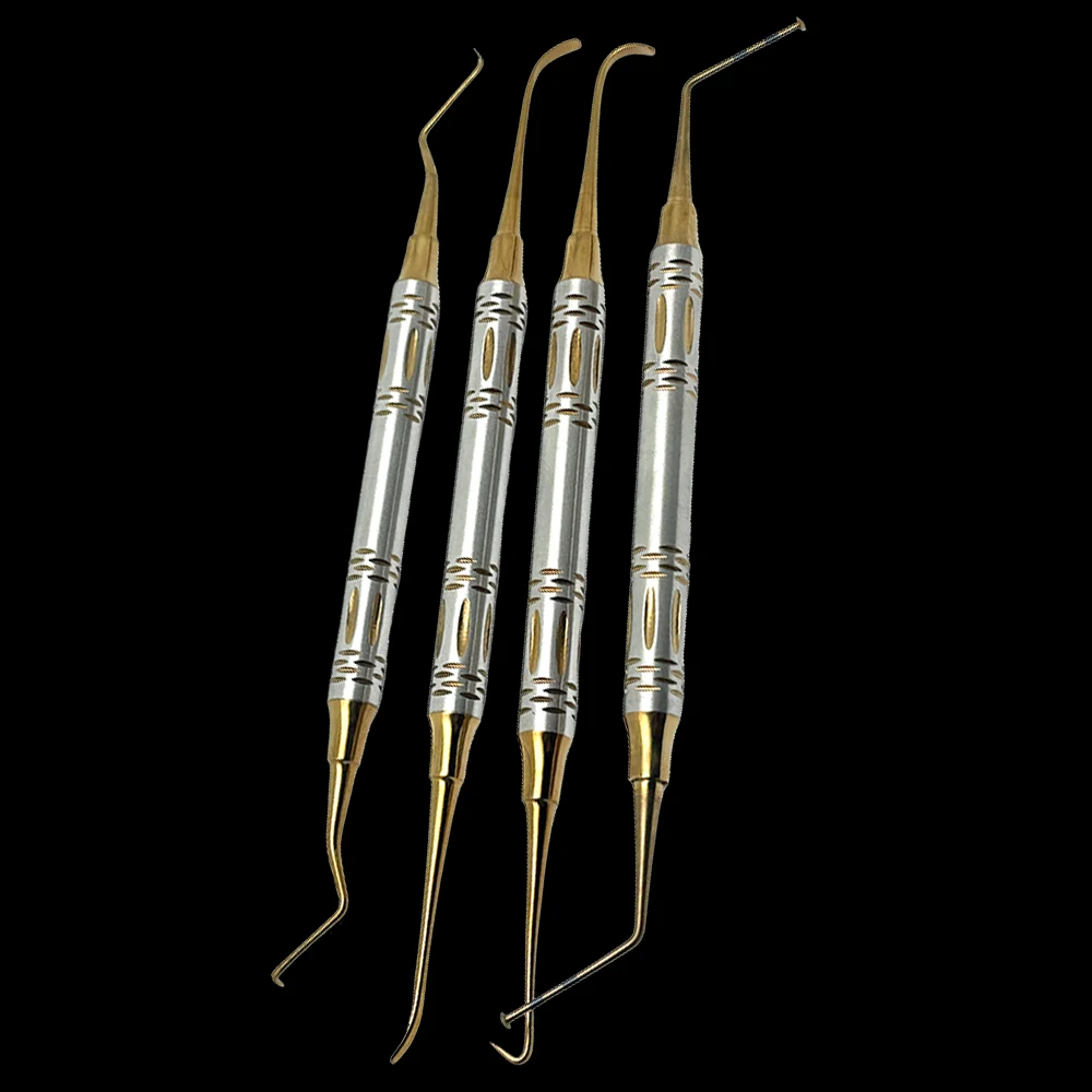 4Pc Dentium Advanced Sinus Kit Dental Implant Drills Stoppers Sinus Lifting Elevation Hand Instruments Surgical Tools